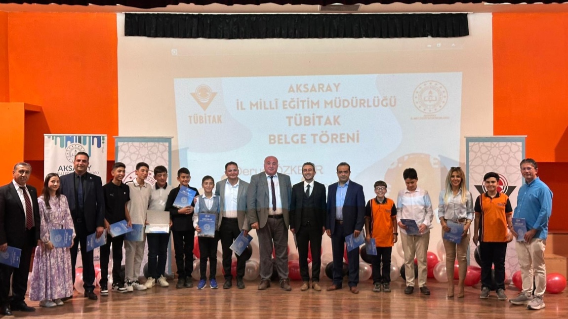 Gülağaç Ortaokulu TÜBİTAK Belge Takdim Törenine Katıldı